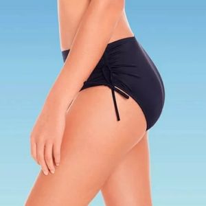 NWT Side-Tie Bikini Bottom Black American B6